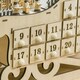 image 8 of HOMCOM Christmas Advent Calendar Light Up Sleigh w/ Countdown Drawer, Village