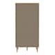 image 4 of Calasetta 2 Door Display Cabinet in Rattan