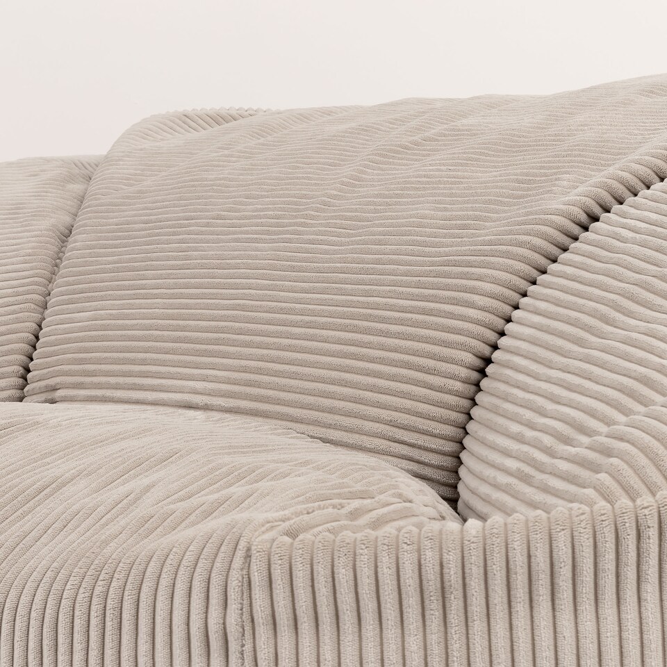 image 1 of Soul Giant Corduroy Bean Bag Natural 2-Seater Bean Bag Chair | Cream | Natural | XL | 1