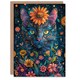 image 1 of Garden Queen Cat Lover Floral Design Woman Her Birthday Card