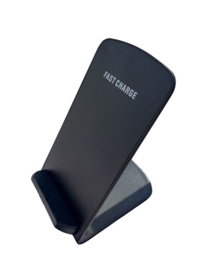 image 1 of Black Wireless Mobile Phone Desktop Charger Stand | Black | One Size