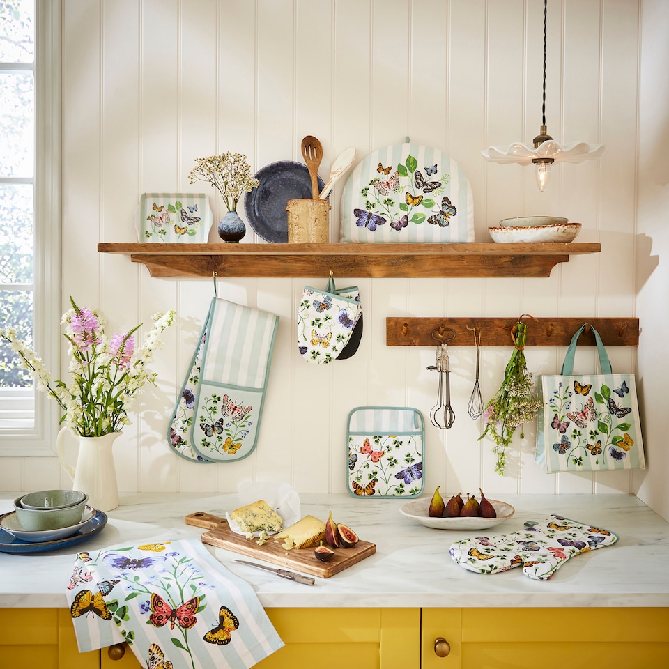image 1 of Ulster Weavers Butterfly Grove Tea Cosy Blue