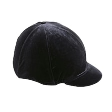 Shires Velveteen Hat Cover - Black - 53cm - 57cm | Black | 53-57cm
