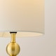 image 5 of ValueLights Marissa Brushed Gold Stacked Ball Table Lamp Light and Bulb