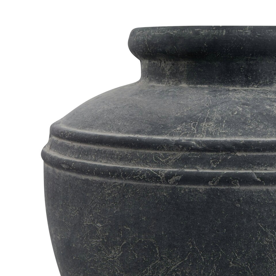 image 1 of Hill Interiors Amalfi Water Pot - Grey - 30cm x 31cm x 31cm