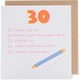 image 4 of Funny Checklist Design 30th Birthday Card for Her/Friend