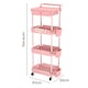 image 2 of Levede Rolling Kitchen Cart Island Portable Serving Trolley Beauty Storage Rack