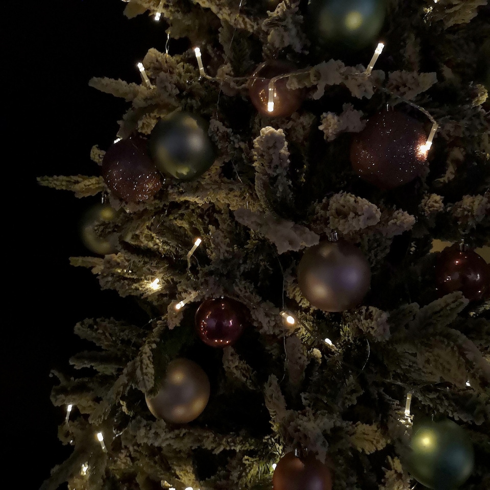 image 1 of 20m Battery Operated Indoor Outdoor Christmas String Lights with 200 LEDs in Warm White