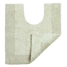 Heavyweight Reversible Pedestal Toilet Mat - Sage Green