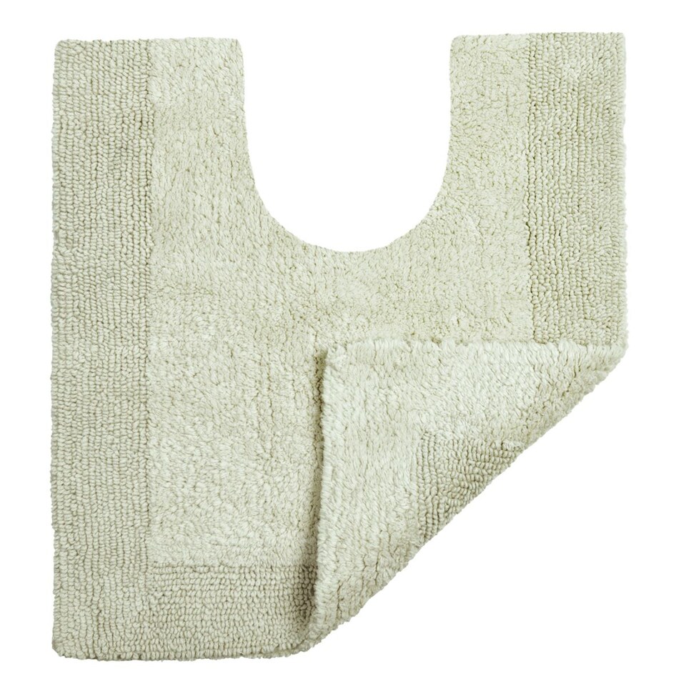 image 1 of Heavyweight Reversible Pedestal Toilet Mat - Sage Green