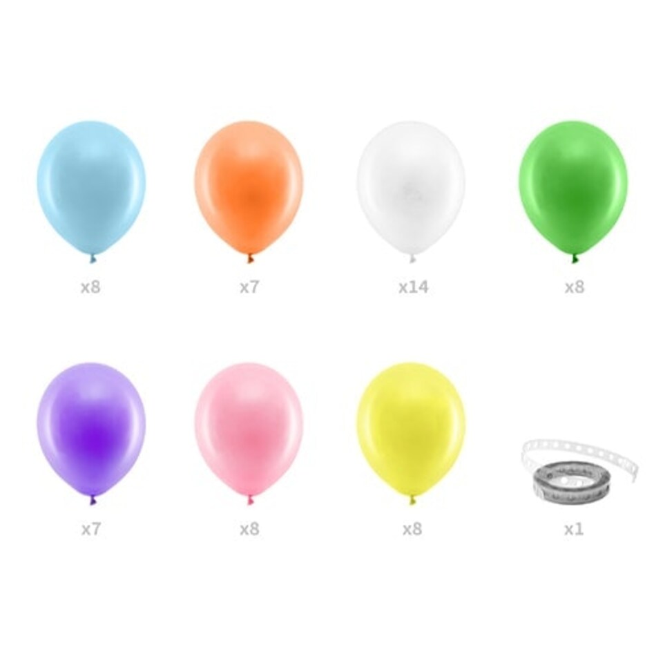 image 1 of Rainbow DIY Premium Balloon Kit