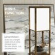 image 4 of HOMCOM Shelf Floor Lamp with Dual Light, for Living Room, Bedroom, Brown