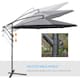 image 4 of Outsunny 3(m) Garden Banana Parasol Cantilever Umbrella, Grey