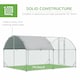 image 5 of PawHut Walk-In Chicken Run Galvanised Chicken Coop w/ Cover 2.8 x 3.8 x 2m