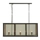 image 4 of Interiors by Premier Black Finish Wide Pendant Light With Hints of Gold