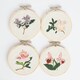 image 5 of RHS Embroidery Hoop Decoration Kit, Miniature Florals, Multicoloured, 9cm
