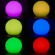 image 2 of ValueLights Set of 2 Toka White Small Outdoor Ball Lights With Dimmable Rechargeable Battery