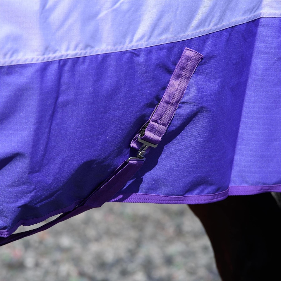 image 1 of eQuitack 600D Waterproof Horse Turnout Rug 0g No Fill Half Neck Lavender/Purple 6'9''