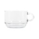 image 4 of LAV Cozy Stacking Glass Coffee Cups - 270ml - Pack of 6 Clear