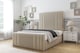 image 2 of Sloomy Kingsley Almond Coniston Bed Frame With Mattress With 50" Upholstered Headboard 5' King