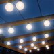 image 4 of Festoon Black Rubber IP65 5m/10x2w Warm White Opaque lamps