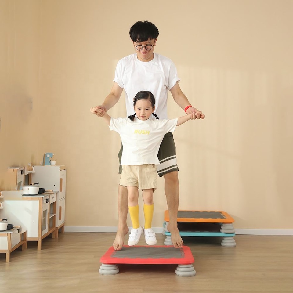 image 1 of Childrens Mini Trampoline Board. Great For Autism, Sensory Needs, ADHD, Stress Relief, Anxiety & Proprioception. Fully Inclusive Play - Classroom, Sensory Room, Indoor & Outdoor!