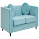 image 4 of Farah Two Seat Green Velvet Sofa Green