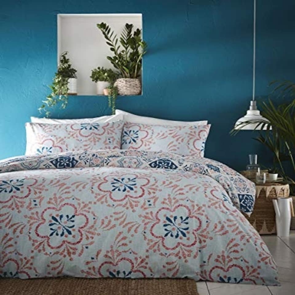 image 1 of Portfolio Home Morocco Ochre Duvet Cover Reversible Bed Set Multi | Double