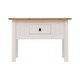 image 3 of Panama 1 Drawer Coffee Table - L60 x W100 x H44 cm - White/Natural Wax White