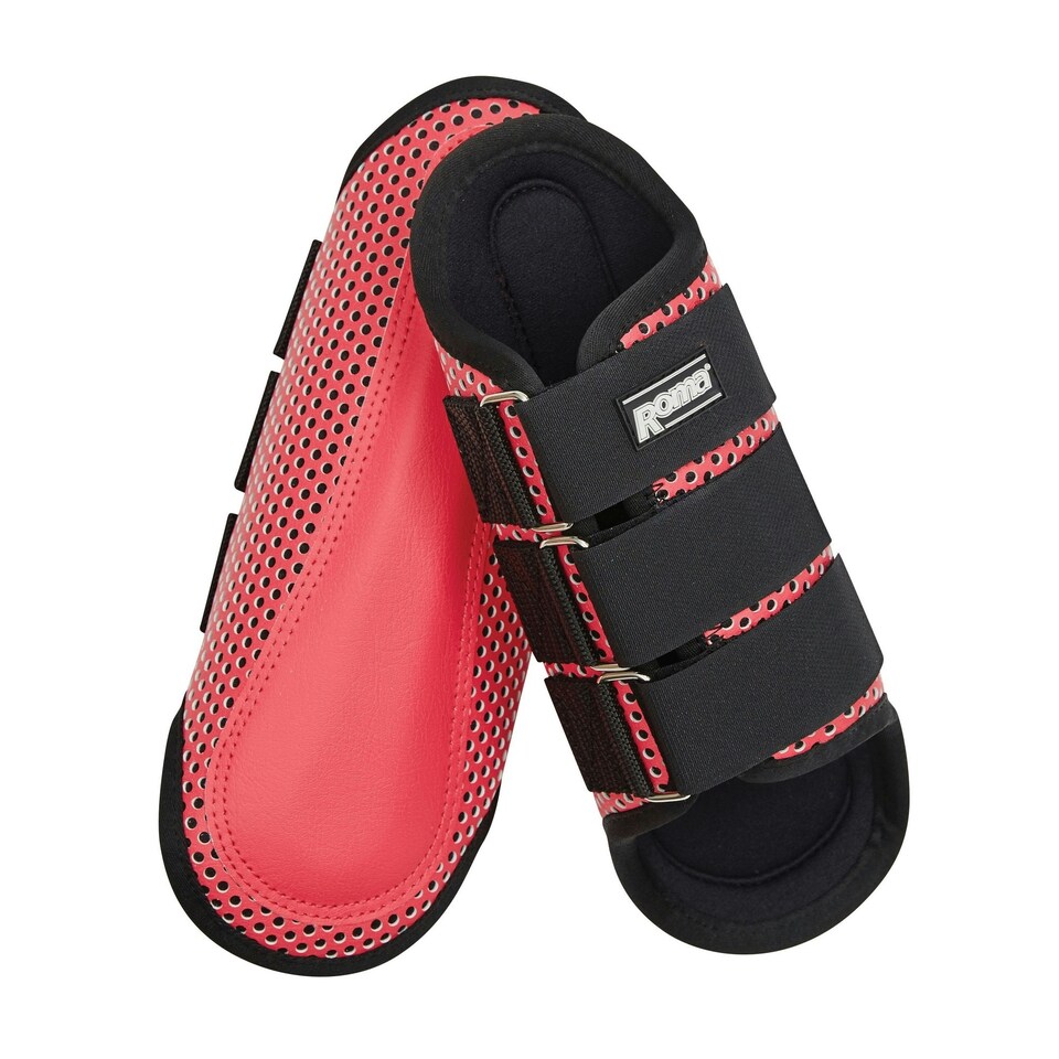 Roma Air Flow Shock Absorber Splint Boots - Pink - Pony