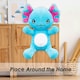 image 8 of Sitting Axolotl Soft Toy Cute Plushie Huggable Cuddly Stuffed Toy 20cm Blue