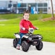 image 2 of HOMCOM 12V Electric Quad Bike for Kids w/ LED Headlights, Music - White