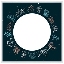 Winter flowers (Picture Frame) White | M