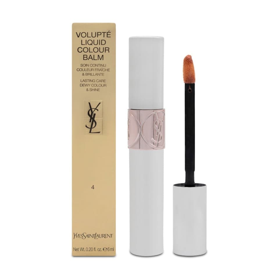 image 1 of YSL Volupte Liquid Lip Balm 4 Spy On Me Nude