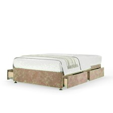 Mink Chenille 4 Drawer Divan Base King Size