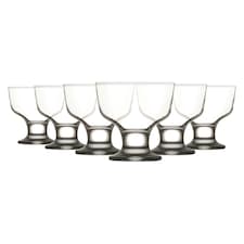 LAV Destina Glass Ice Cream Bowls - 285ml - Pack of 6 Clear