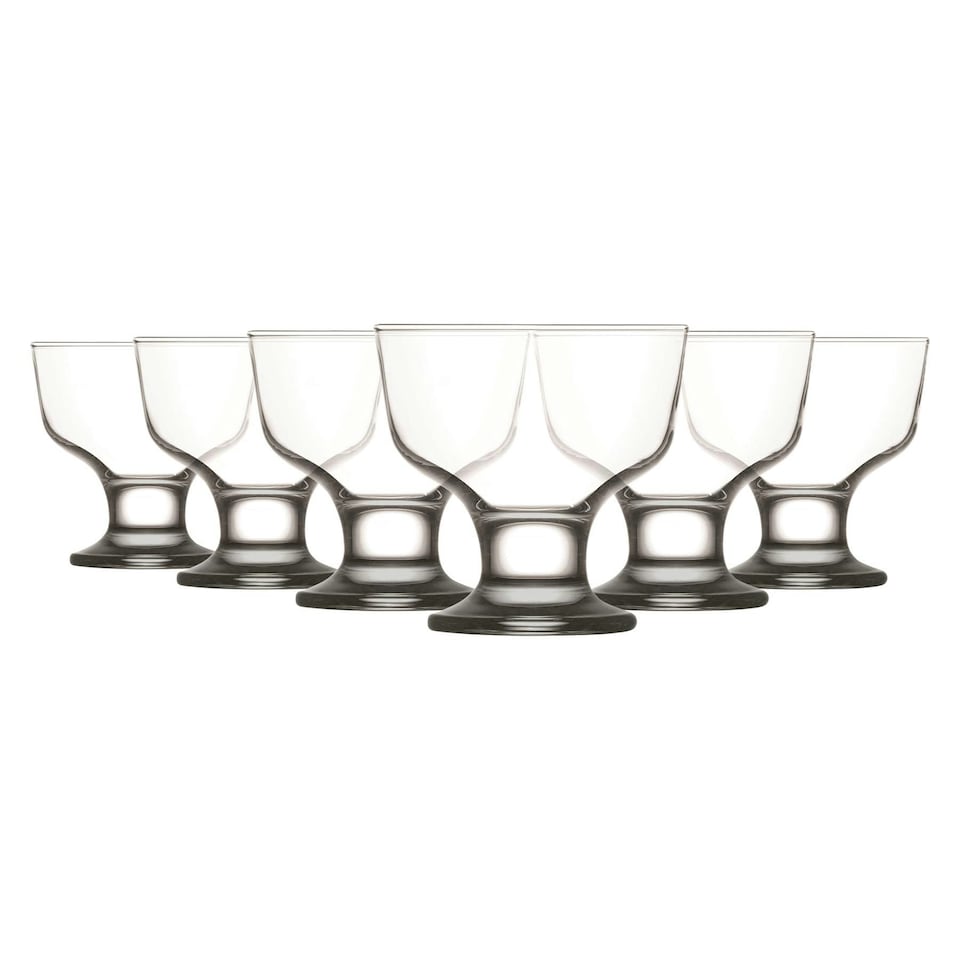 image 1 of LAV Destina Glass Ice Cream Bowls - 285ml - Pack of 6 Clear