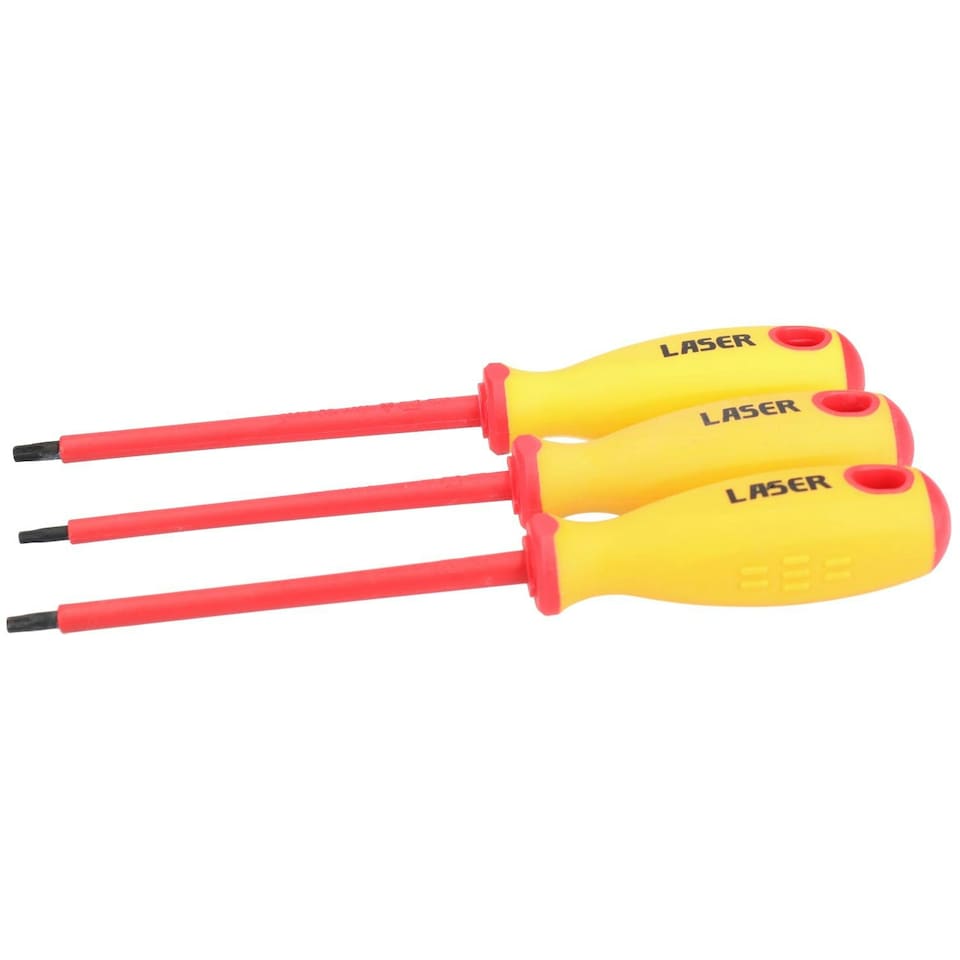 image 1 of 7pc VDE Insulated Torx Screwdrivers T10 - T40 for Electricians Or Hybrid Cars