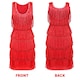 image 5 of 80s Pop Star Costume - Wig And Dress Red | S