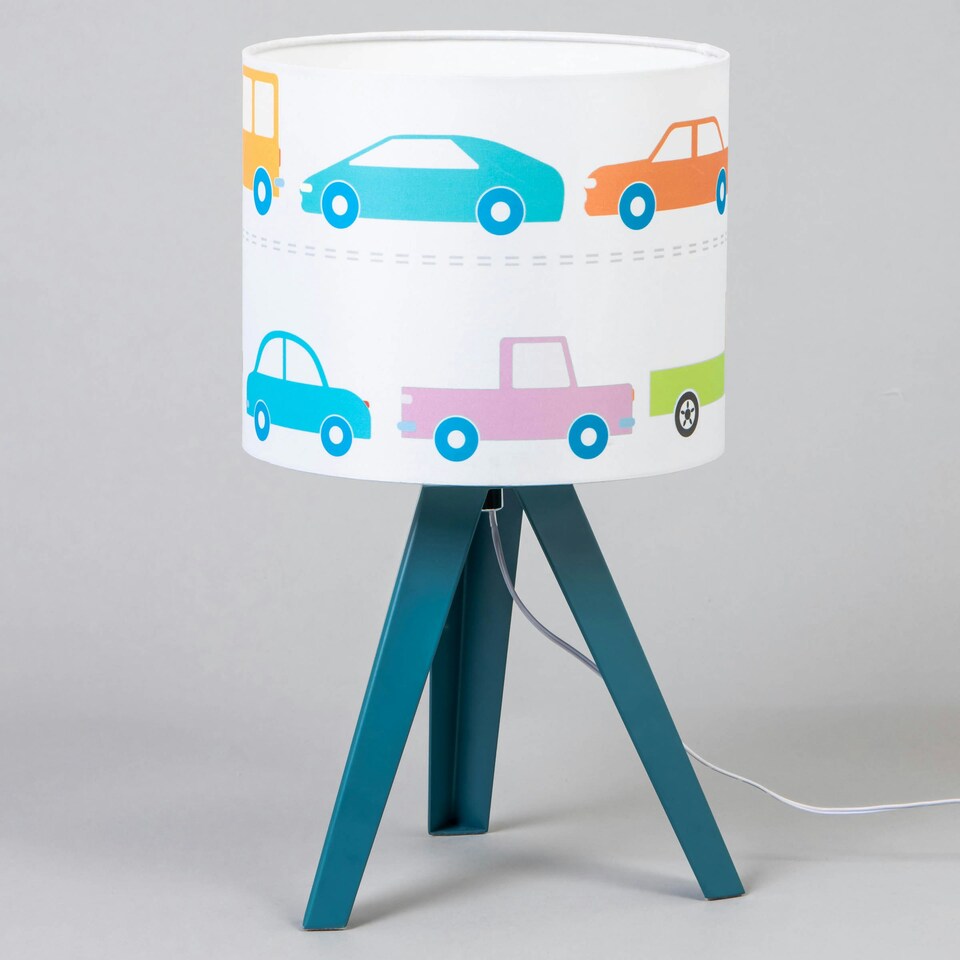 image 1 of BHS Glow Kid's LED Traffic Tripod Table Lamp, Blue Blue | Blue