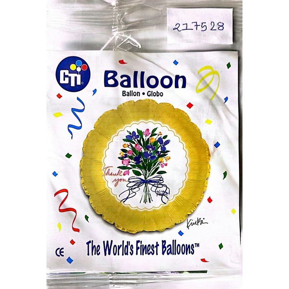 Spot on Gifts The World´s Finest Thank You Foil Balloon - Yellow/White - One Size