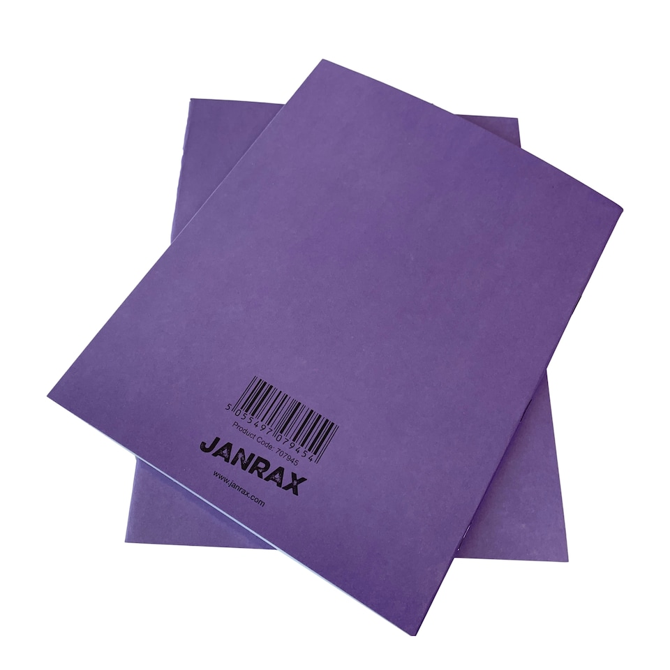 image 1 of Janrax 9x7" Purple 80 Pages Feint and Ruled Exercise Book