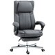 image 1 of HOMCOM Executive Office Chair Reclining Office Chair with Headrest Dark Grey
