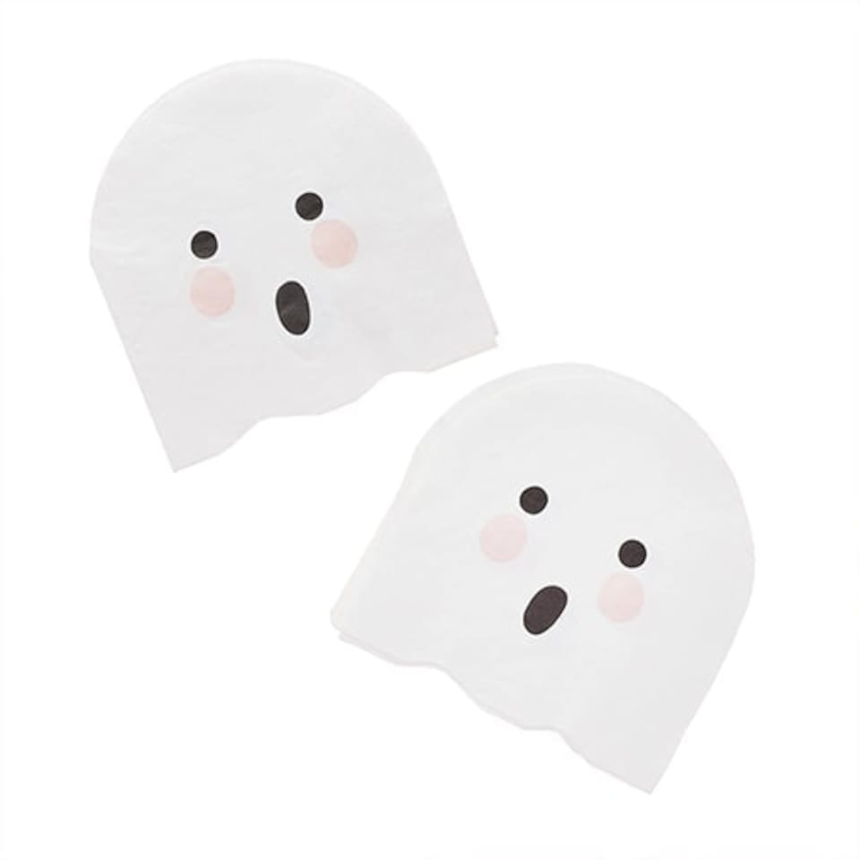 BOO The Ghost Halloween Biodegradable Luncheon Napkins 33cm 2Ply - Pack of 20