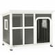 image 1 of PawHut Outdoor Wooden Dog Kennel w/ Openable Top, 90 x 62 x 71cm