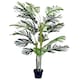 image 1 of Outsunny Artificial Tree, 150cm Tropical Palm Tree, Fake Plants in Pots, FauGreen Plant for Indoor Home Office Living Room Decoration