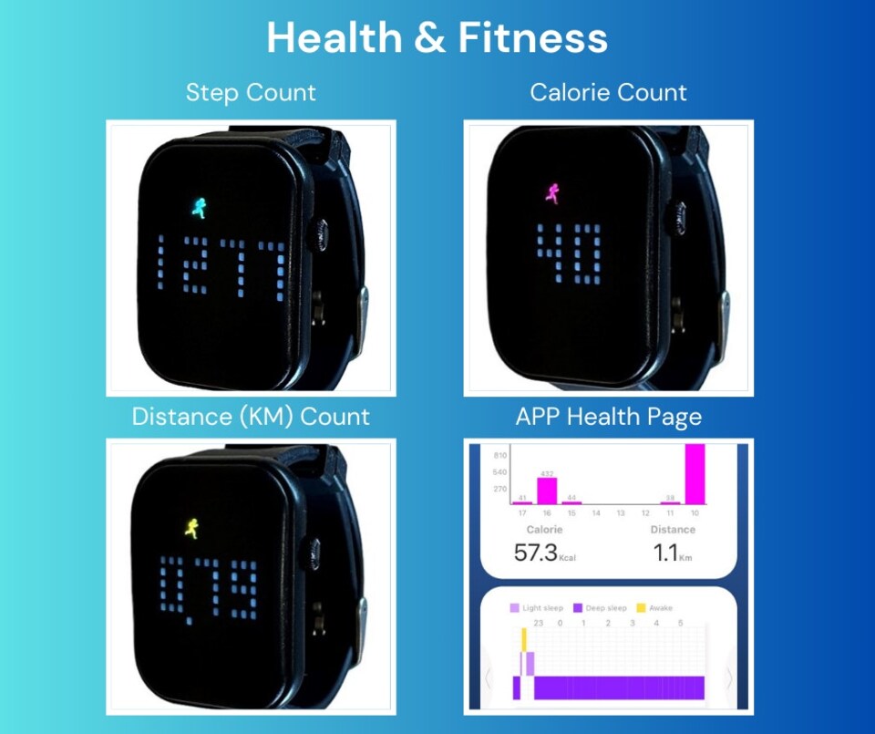 image 1 of Pivotell Vibratime Smart Pill Reminder Watch: Vibrating Pill Reminder Daily Alarm Watch with PERSONALISED MESSAGE on screen at alarm time
