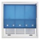 image 3 of FURNISHED Roller Blinds Daylight Square Eyelet Light Filtering Easy Fit Trimmable Window Shade | Blue | Teal