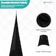 image 5 of Single-Sided Stretch Tripod Speaker DJ Stand Cover - Pack of 1