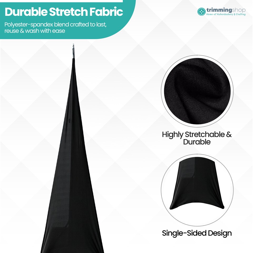 image 1 of Single-Sided Stretch Tripod Speaker DJ Stand Cover - Pack of 1